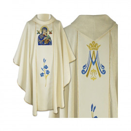 Embroidered chasuble of Our Lady of Perpetual Help