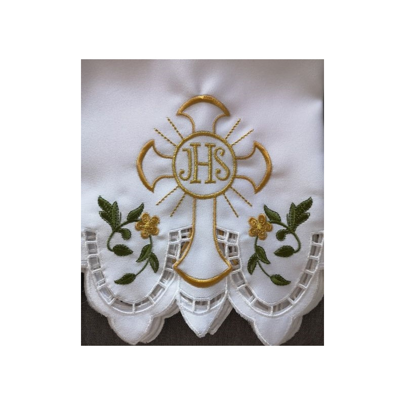 Embroidered altar cloth - Eucharistic design (135) - Best Catholic Shop