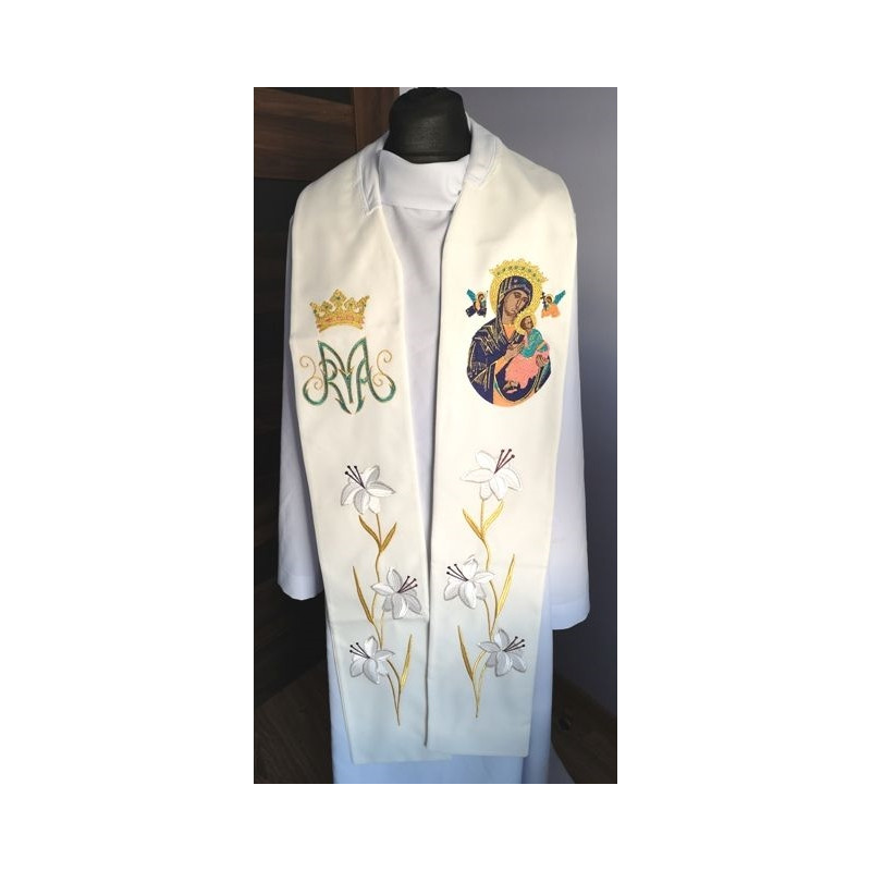 Embroidered stole Our Lady of Perpetual Help - Best Catholic Shop