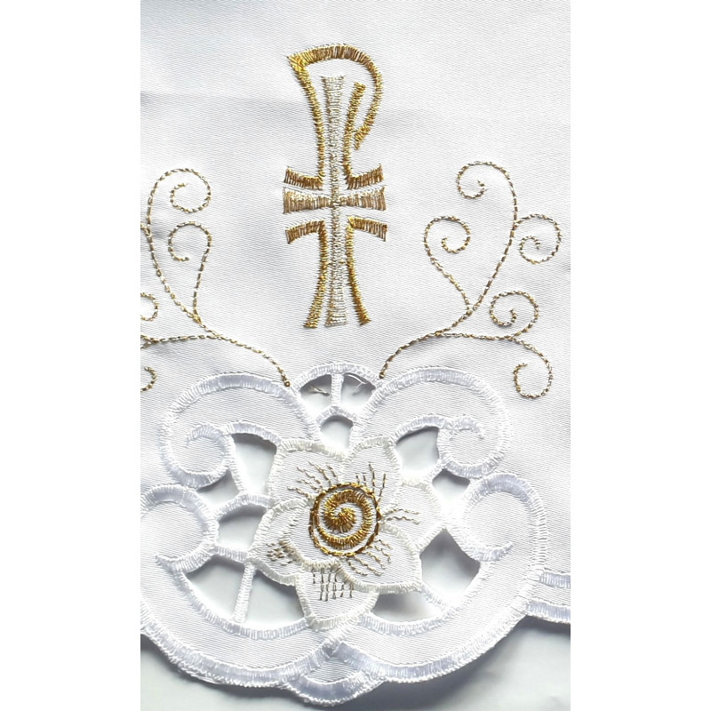 Embroidered altar cloth - Eucharistic design (129) - Best Catholic Shop