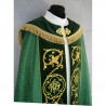 IHS embroidered green cope - velvet stripes (81) - Image 2