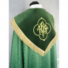IHS embroidered green cope - velvet stripes (81) - Image 4