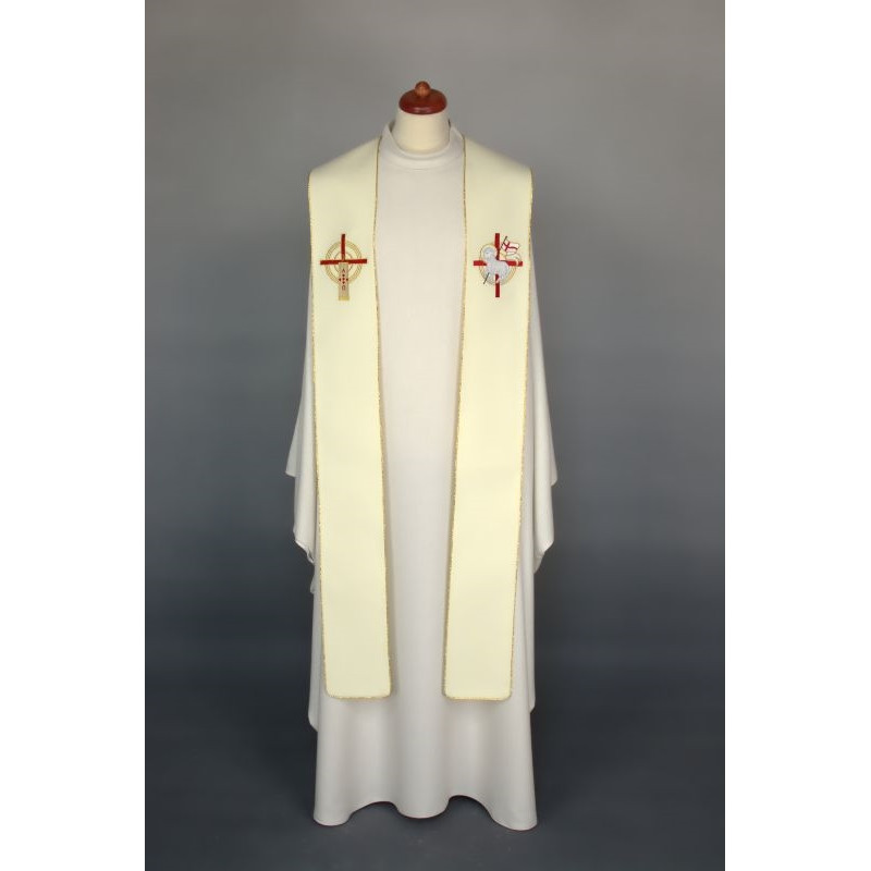 Embroidered stole Lamb of God (A1) - Best Catholic Shop