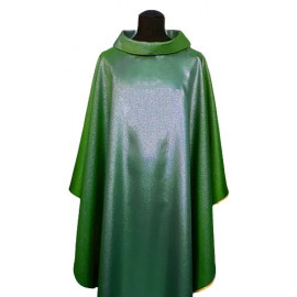 Chasuble plain green, shiny (6)