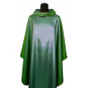 Chasuble plain green, shiny (6) - Image 1