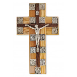 Cross with the Stations of the Cross - olive tree (2)