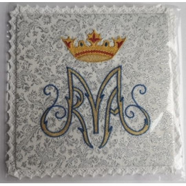 Chalice pall embroidered Marian pattern M (3)