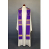 Alpha and Omega embroidered stole - liturgical colors (8) - Image 1