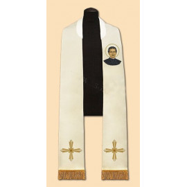 Embroidered stole of St. John Bosco