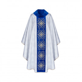 Marian chasuble embroidered - jacquard fabric (35)