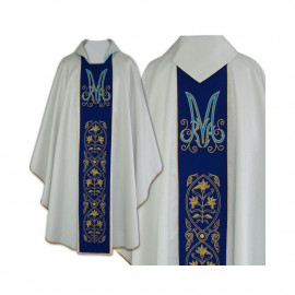 Marian chasuble embroidered - glitter fabric (37)