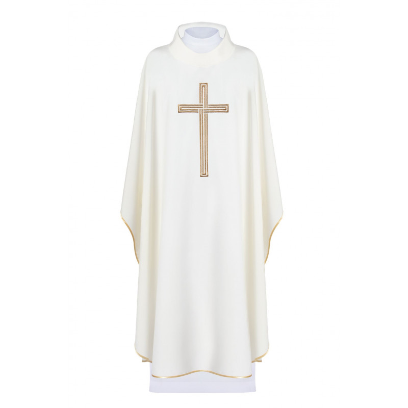 Chasuble embroidered Cross - liturgical colors (43) - Best Catholic Shop