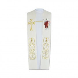 Embroidered stole “Jesus is Risen Hallelujah”