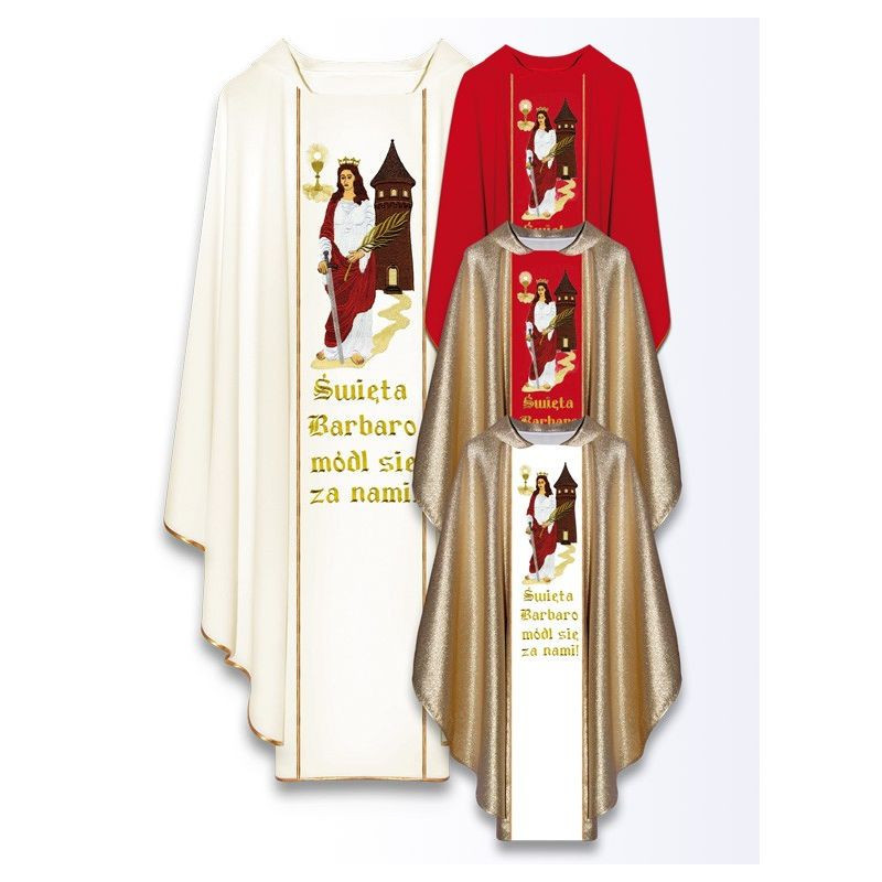 Chasuble of St. Barbara - Best Catholic Shop