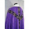 Purple chasuble semi gothic - jacquard fabric (59) - Image 4