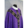 Purple chasuble semi gothic - jacquard fabric (59) - Image 3