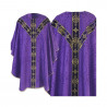 Purple chasuble semi gothic - jacquard fabric (59) - Image 1