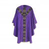 Purple chasuble semi gothic - jacquard fabric (59) - Image 2