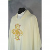 Gothic ecru chasuble embroidered - plain fabric (40) - Image 2
