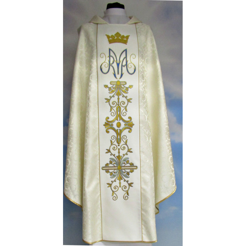 Marian chasuble embroidered (21) - Best Catholic Shop