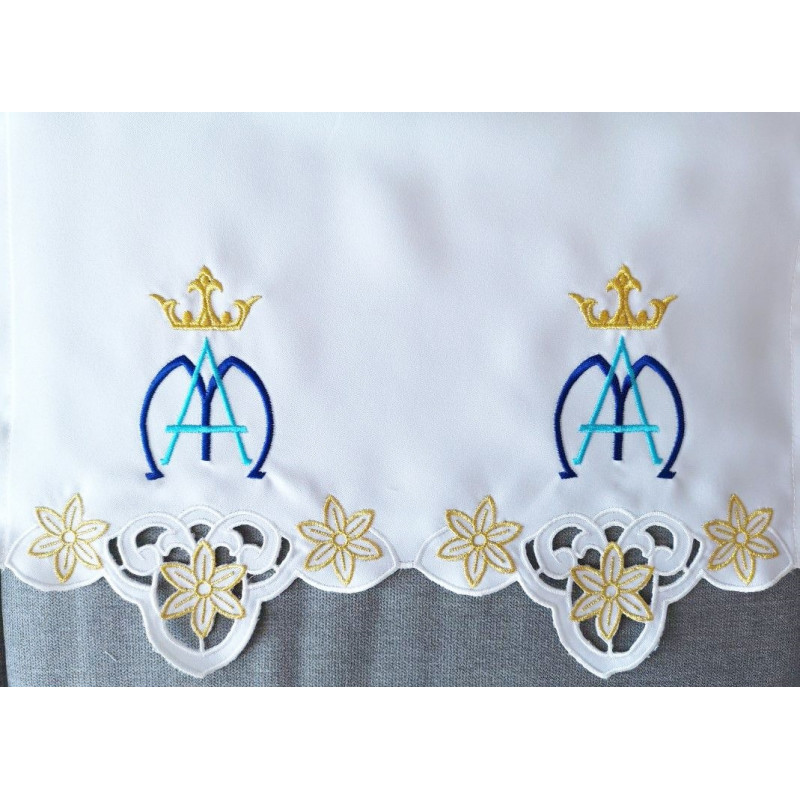 Embroidered altar cloth - Marian design (167) - Best Catholic Shop