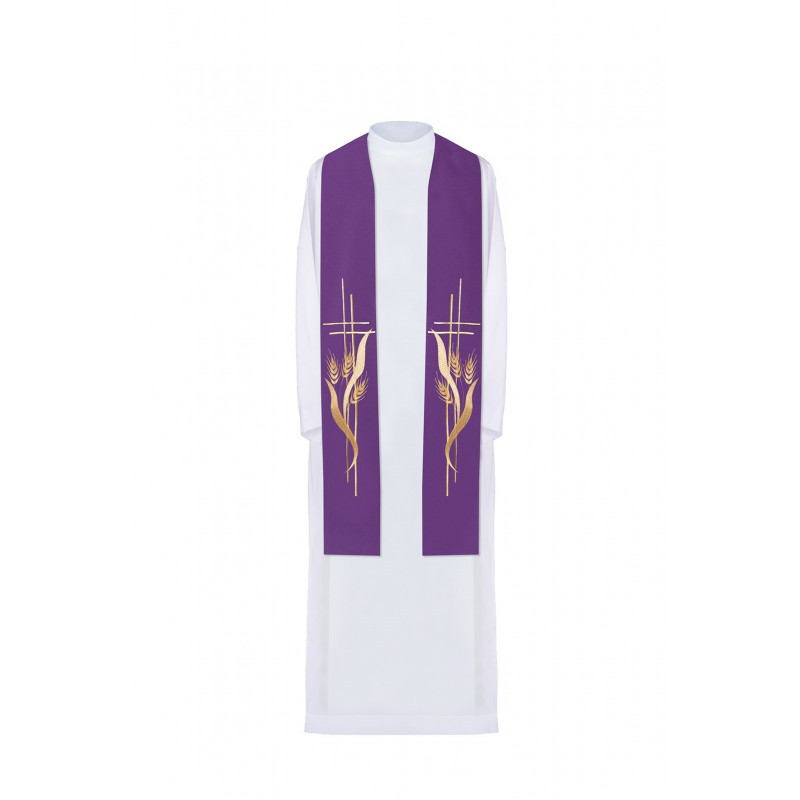 Embroidered stole - liturgical colors (83) - Best Catholic Shop