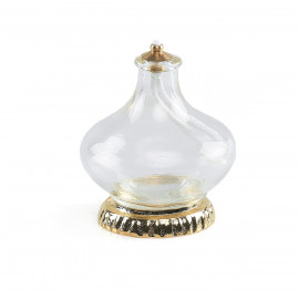 Olive glass lamp with base (1)
