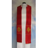 Cope IHS rosette embroidered  - liturgical colors (50A) - Image 3