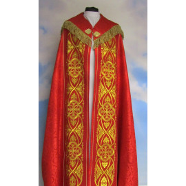Cope IHS rosette embroidered  - liturgical colors (50A)