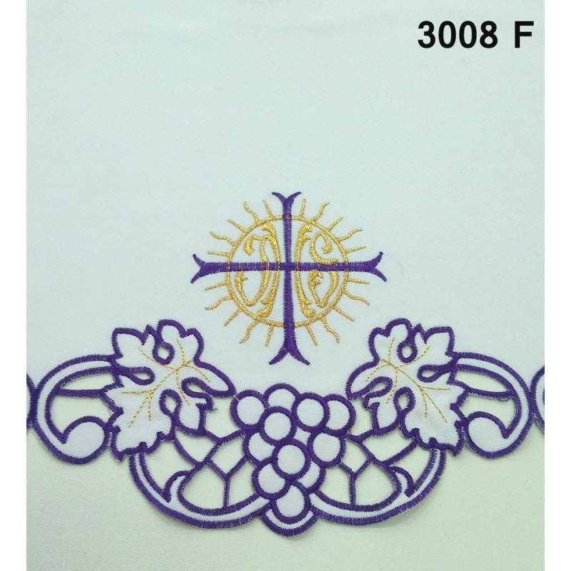 Embroidered altar cloth - IHS cross (73) - Best Catholic Shop