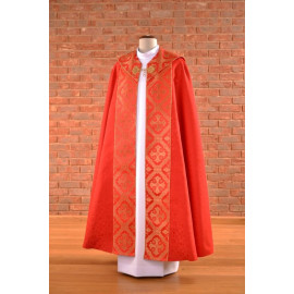 Red cope embroidered damask (59)