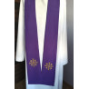 Purple stole with Jerusalem Cross for concelebration - Image 1