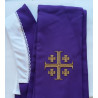 Purple stole with Jerusalem Cross for concelebration - Image 2