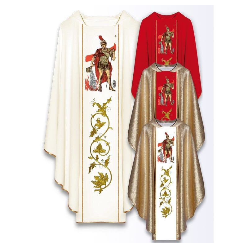 Chasuble with the image of St. Florian - Best Catholic Shop