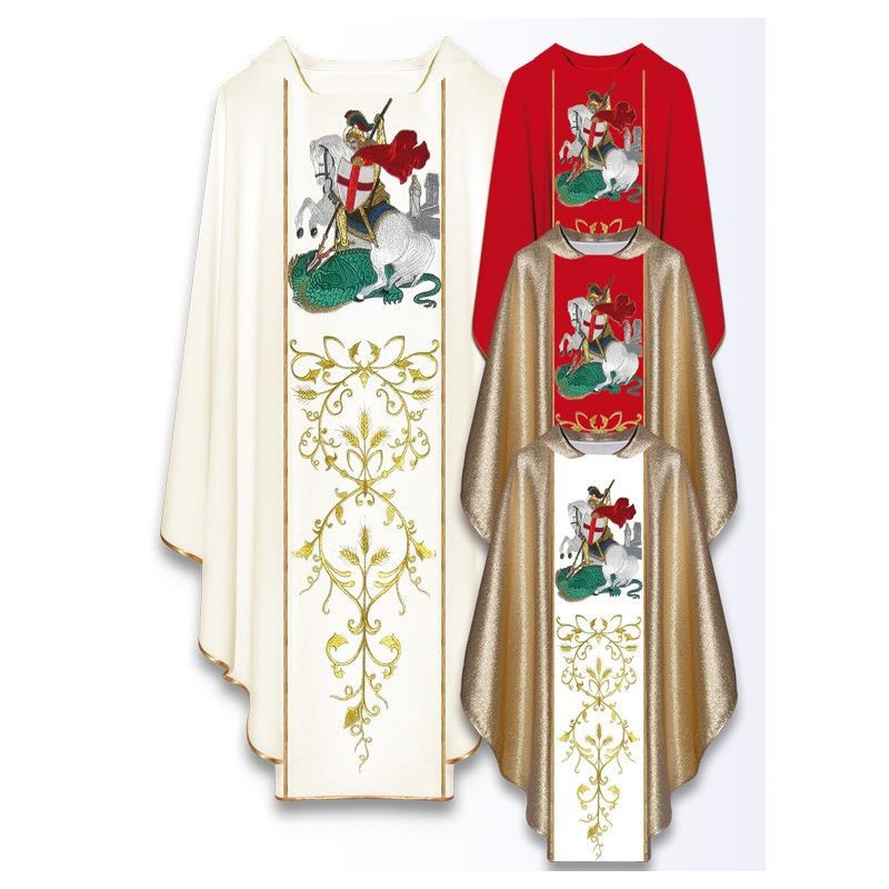 Chasuble with the image of St. George - Best Catholic Shop