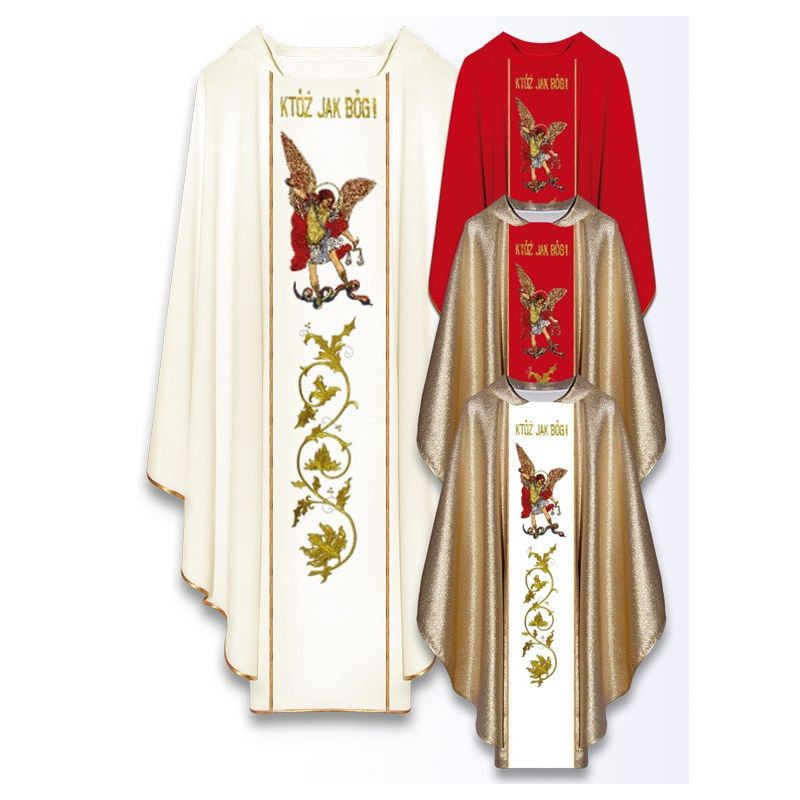 Chasuble with the image of St. Michael the Archangel - Best Catholic Shop