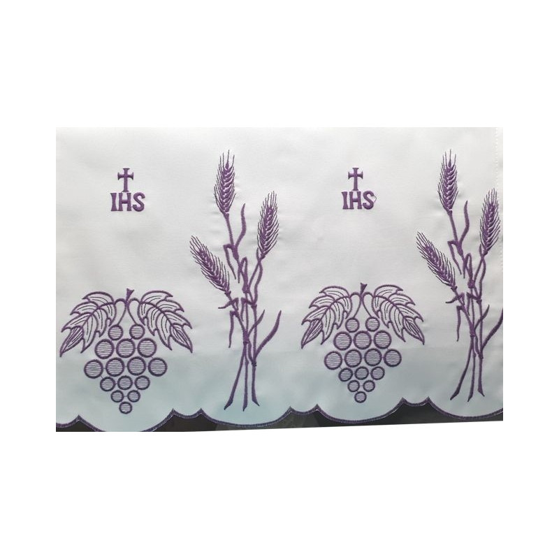 Embroidered altar cloth - Eucharistic design (216) - Best Catholic Shop