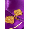 Liturgical cope embroidered IHS - purple (34) - Image 4
