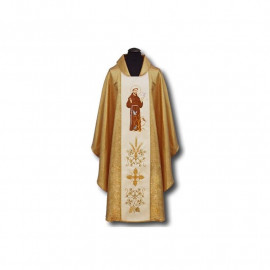 Embroidered chasuble St. Francis (2)