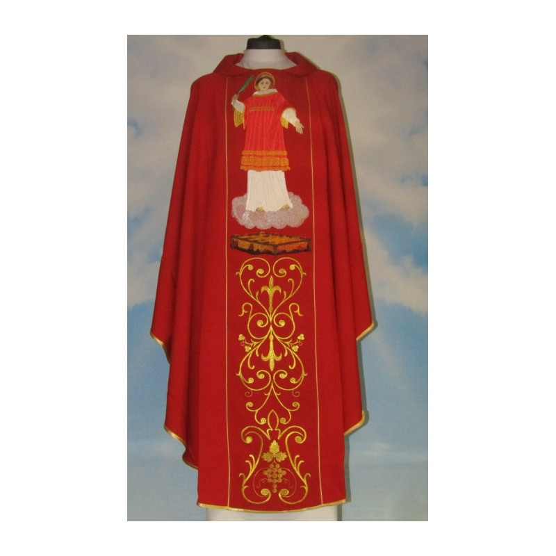 Chasuble with the image of St. Lawrence - Best Catholic Shop