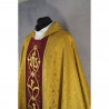 Gold embroidered gothic chasuble - brocade fabric (44) - Image 2