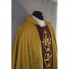 Gold embroidered gothic chasuble - brocade fabric (44) - Image 3