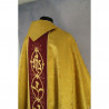 Gold embroidered gothic chasuble - brocade fabric (44) - Image 4