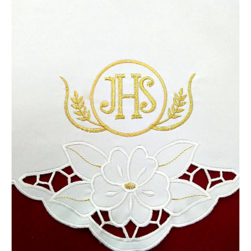 Embroidered altar cloth - Eucharistic design (95) - Best Catholic Shop