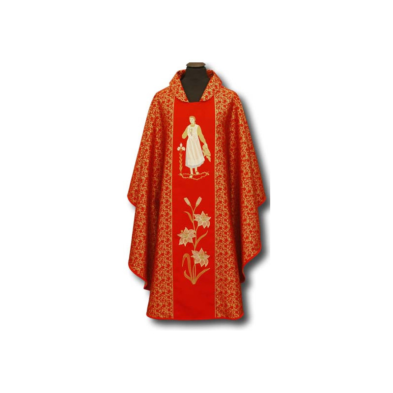 Embroidered chasuble Saint Karolina Kozkowna - Best Catholic Shop