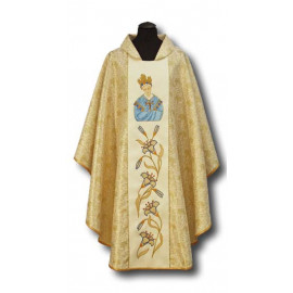 Embroidered chasuble Our Lady of Lasalette