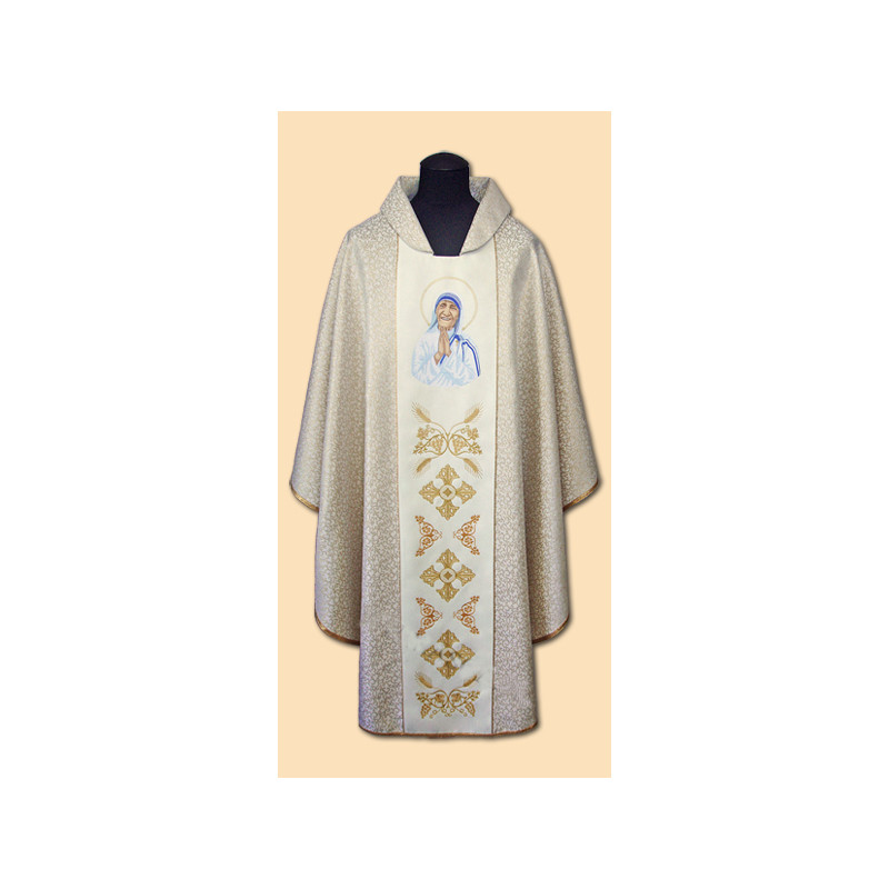 Embroidered chasuble Saint Teresa of Calcutta - Best Catholic Shop