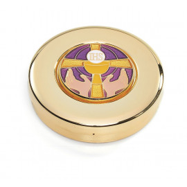 Church pyx with enamel plaque - Offering