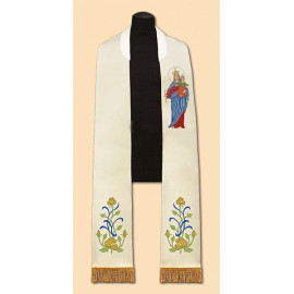 Embroidered stole Our Lady Help of the Faithful