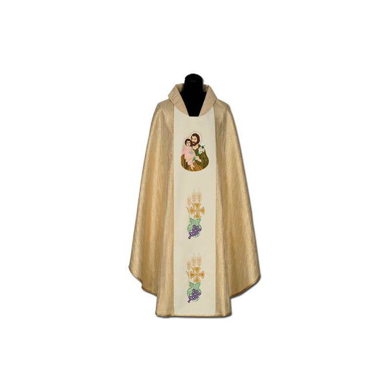 Embroidered chasuble Saint Joseph - Best Catholic Shop